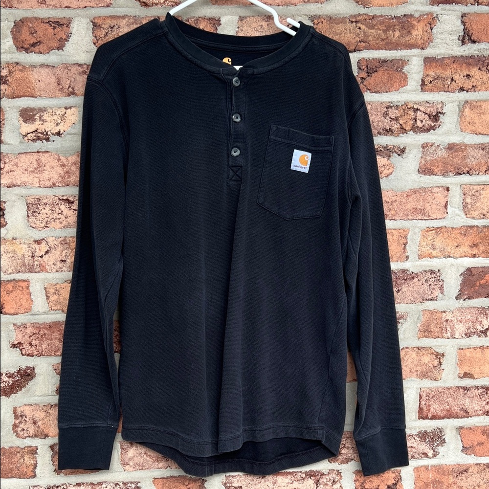 Carhartt Mens Black Long Sleeve Thermal